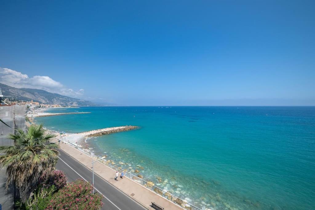Le Panorama -Vue Exceptionnelle - Dernier Etage - Front De Mer Mentona Zewnętrze zdjęcie